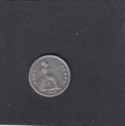 Beschrijving: 4 Pence  VICTORIA   